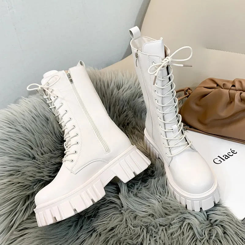 Funki Buys | Boots | Women's Gothic Punk Chunky Platform Boot